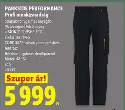 Lidl Parkside Performance Profi munkásnadrág ajánlat