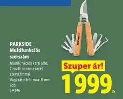 Lidl PARKSIDE Multifunkciós szerszám ajánlat