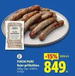 Lidl Pikok Pure ajánlat
