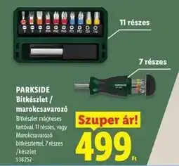 Lidl PARKSIDE Bitkészlet / marokcsavarozó ajánlat