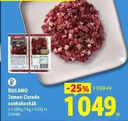 Lidl DULANO Jamon Curado sonkakockák ajánlat