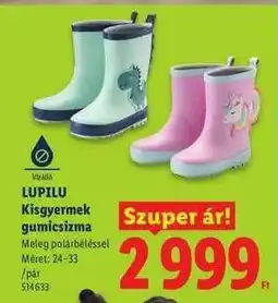 Lidl LUPILU Kisgyermek gumicsizma ajánlat