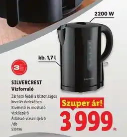 Lidl SILVERCREST Vízforraló ajánlat