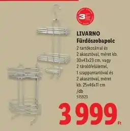 Lidl LIVARNO Fürdőszobapolc ajánlat