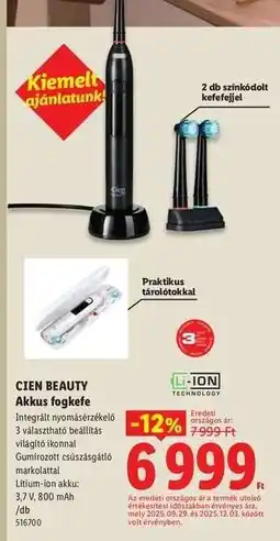 Lidl Cien Beauty Akkus fogkefe ajánlat