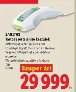 Lidl SANITAS ajánlat