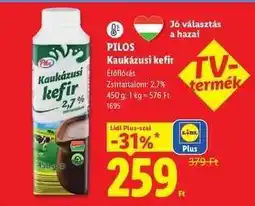 Lidl PILOS Kaukázusi kefir ajánlat