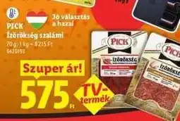 Lidl PICK ÍZÖRÖKSÉG SZALÁMI ajánlat