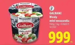Lidl GALBANI Bivaly mini mozzarella ajánlat