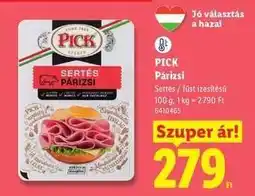 Lidl PICK Párizsi ajánlat
