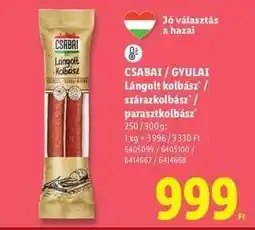 Lidl CSABAI / GYULAI ajánlat