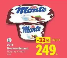 Lidl ZOTT ajánlat