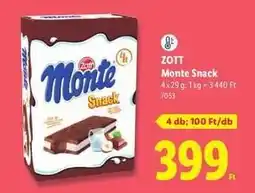 Lidl ZOTT Monte snack ajánlat