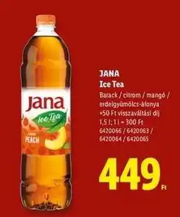 Lidl JANA Ice Tea ajánlat