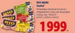Lidl RIO MARE TONHAL ajánlat