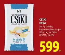 Lidl Csíki chips ajánlat