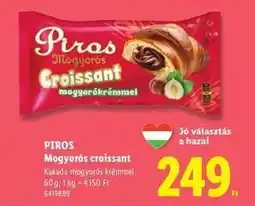 Lidl Piros Mogyorós Croissant ajánlat
