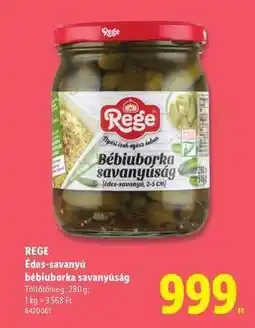 Lidl REGE ajánlat