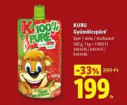 Lidl Kubu Gyümölcspüré ajánlat