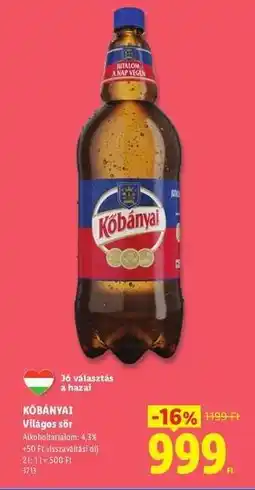Lidl KŐBÁNYAI ajánlat