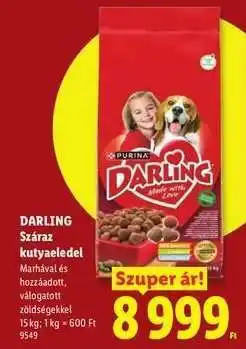 Lidl DARLING Száraz kutyaeledel ajánlat