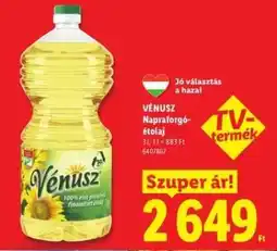 Lidl VÉNUSZ Napraforgó-étolaj ajánlat
