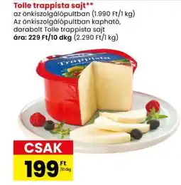 Spar Tolle Trappista Sajt ajánlat