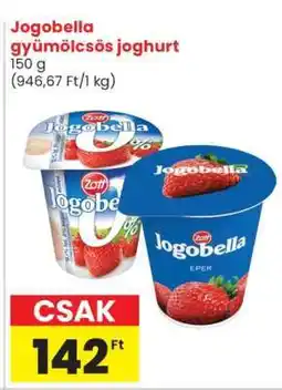 Spar Jogobella gyümölcsös joghurt ajánlat