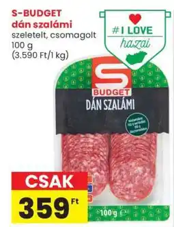 Spar S-BUDGET dán szalámi ajánlat