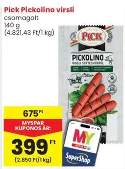 Spar PICK Pickolino virsli ajánlat