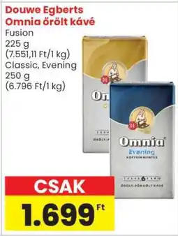 Spar Douwe Egberts Omnia Őrölt Kávé ajánlat