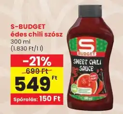 Spar S-BUDGET édes chili szósz ajánlat