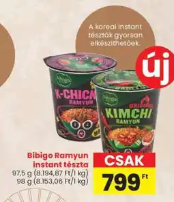 Spar Bibigo Ramyun instant tészta ajánlat