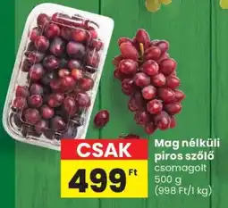 Spar Mag nélküli piros szőlő ajánlat