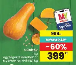 Spar Sütőtök ajánlat