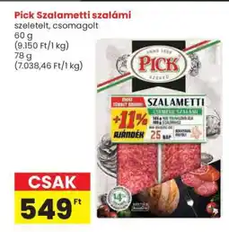 Spar Pick Szalametti szalámi ajánlat