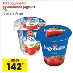 Spar Zott Jogobella gyümölcsös joghurt ajánlat