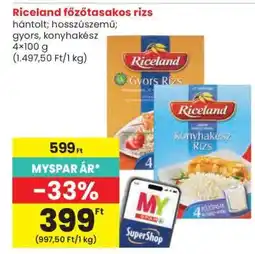 Spar Riceland főzőtasakos rizs ajánlat