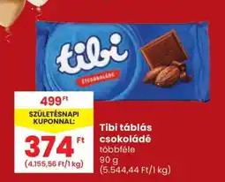Spar TIBI Táblás csokoládé ajánlat
