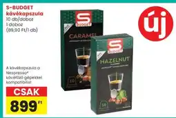 Spar S-BUDGET kávékapszula ajánlat