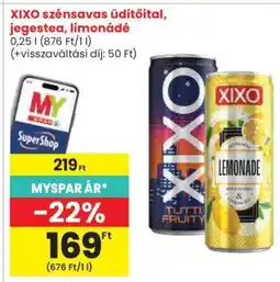 Spar XIXO szénsavas üdítőital, jegestea, limonádé ajánlat