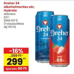 Spar Dreher 24 alkoholmentes sör, Hydrate ajánlat