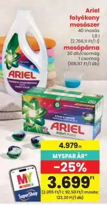 Spar ARIEL Folyékony mosószer ajánlat