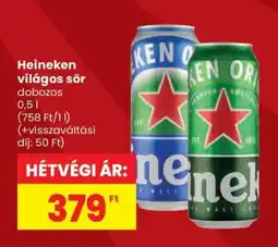 Spar HEINEKEN Világos sör ajánlat