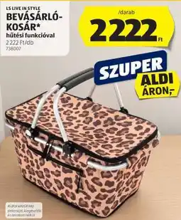 ALDI BEVÁSÁRLÓKOSÁR hűtési funkcióval ajánlat