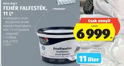 ALDI DECO CRAFT FEHÉR FALFESTÉK, 11 L ajánlat