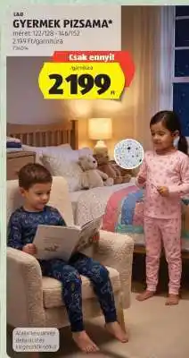 ALDI Gyermek pizsama ajánlat