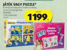 ALDI Játék vagy Puzzle ajánlat