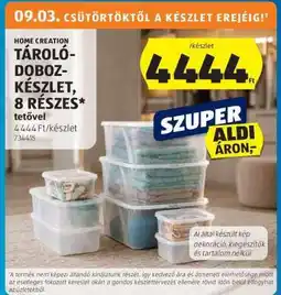 ALDI HOME CREATION TÁROLÓDOBOZ-KÉSZLET, 8 RÉSZES ajánlat