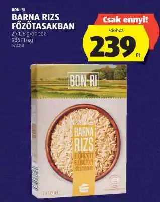 BON-RI Barna Rizs Főzőtasakban